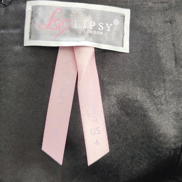 Lipsy Sequin Black White Zebra Floral Print Mini Skirt Size UK 8 - Picture 6 of 8